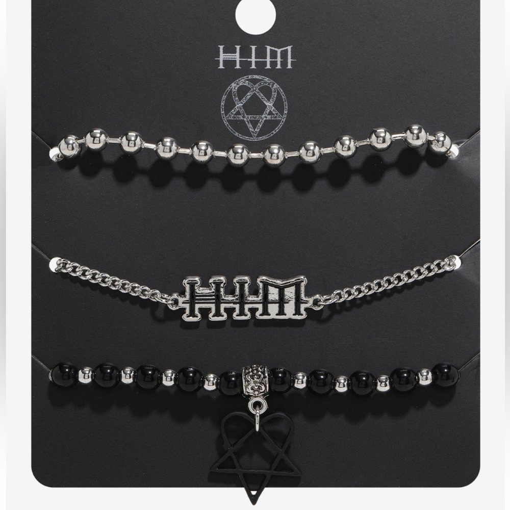 Him‎ Logo Chain Bracelet Set Hot Topic